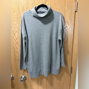 Falls Creek Heather Gray Cowl Neck Top
